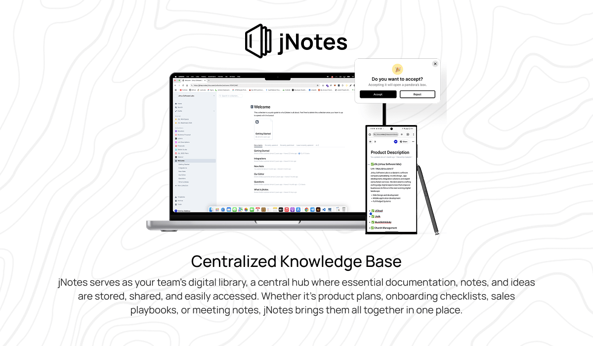 jNotes document editor